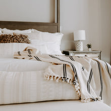 Load image into Gallery viewer, Kate Turkish Blanket - Two Stripe by Sweet Water Decor