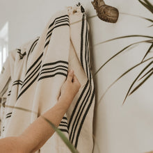 Load image into Gallery viewer, Henley Turkish Blanket - Four Stripe by Sweet Water Decor
