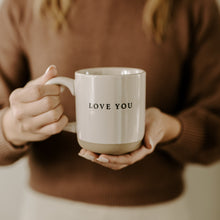 Load image into Gallery viewer, Love You 14oz. Stoneware Coffee Mug by Sweet Water Decor