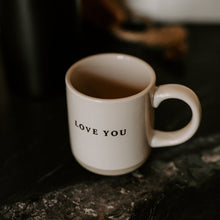 Load image into Gallery viewer, Love You 14oz. Stoneware Coffee Mug by Sweet Water Decor