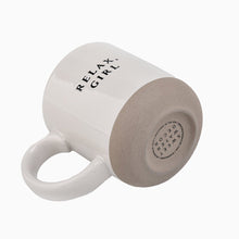 Load image into Gallery viewer, Relax, Girl 14oz. Stoneware Coffee Mug by Sweet Water Decor