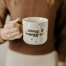 Load image into Gallery viewer, Strong and Courageous 17oz. Tile Coffee Mug by Sweet Water Decor