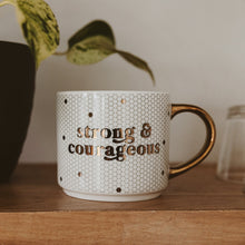 Load image into Gallery viewer, Strong and Courageous 17oz. Tile Coffee Mug by Sweet Water Decor