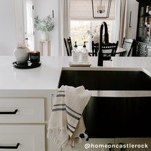 Load image into Gallery viewer, Haley Turkish Cotton + Bamboo Hand Towel - Two Stripe by Sweet Water Decor