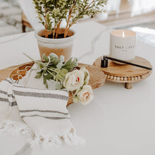 Load image into Gallery viewer, Haley Turkish Cotton + Bamboo Hand Towel - Two Stripe by Sweet Water Decor