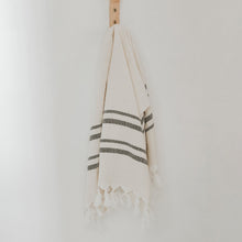 Load image into Gallery viewer, Haley Turkish Cotton + Bamboo Hand Towel - Two Stripe by Sweet Water Decor