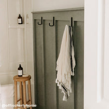 Load image into Gallery viewer, Savannah Turkish Cotton + Bamboo Hand Towel - Five Stripe by Sweet Water Decor