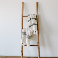 Load image into Gallery viewer, Turkish Cotton + Bamboo Hand Towel - Multi Stripes by Sweet Water Decor