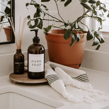 Load image into Gallery viewer, Turkish Cotton + Bamboo Hand Towel - Multi Stripes by Sweet Water Decor