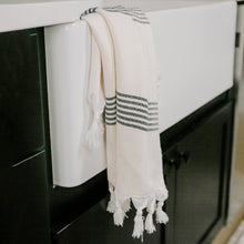 Load image into Gallery viewer, Turkish Cotton + Bamboo Hand Towel - Multi Stripes by Sweet Water Decor
