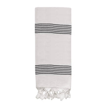 Load image into Gallery viewer, Turkish Cotton + Bamboo Hand Towel - Multi Stripes by Sweet Water Decor