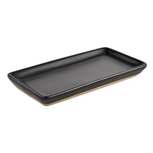 Load image into Gallery viewer, Black Stoneware Tray by Sweet Water Decor