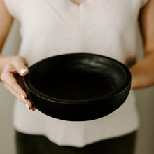 Load image into Gallery viewer, Black Decorative Wood Bowl by Sweet Water Decor