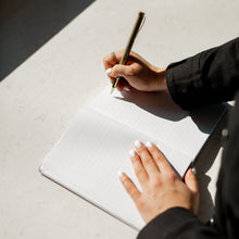 Load image into Gallery viewer, Strong Beautiful Brave Courageous Fabric Journal by Sweet Water Decor