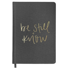 Load image into Gallery viewer, Be Still and Know Fabric Journal by Sweet Water Decor