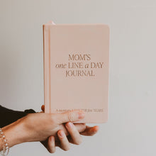 Load image into Gallery viewer, Mom's One Line A Day Leather Journal by Sweet Water Decor