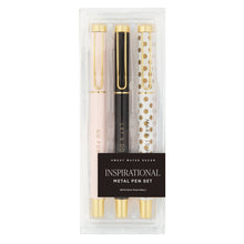 Load image into Gallery viewer, Inspirational Metal Pen Set by Sweet Water Decor