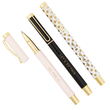 Load image into Gallery viewer, Inspirational Metal Pen Set by Sweet Water Decor