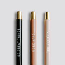 Load image into Gallery viewer, Motivational Metal Pen Set by Sweet Water Decor
