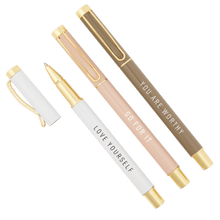 Load image into Gallery viewer, Go For It Metal Pen Set by Sweet Water Decor