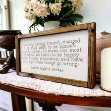 Load image into Gallery viewer, 'The Real Things' LIW Wood Framed Sign