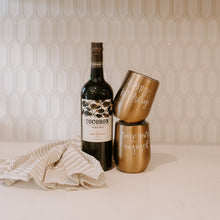 Load image into Gallery viewer, OMG! You're Engaged! Metal Wine Tumbler by Sweet Water Decor