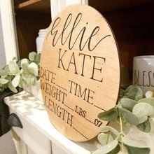 Load image into Gallery viewer, Customizable Baby Arrival Round