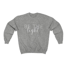 Load image into Gallery viewer, 'Be the Light' Crewneck Sweatshirt
