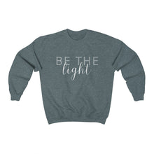 Load image into Gallery viewer, 'Be the Light' Crewneck Sweatshirt