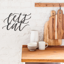 Load image into Gallery viewer, Let's Eat Wooden Cut Out