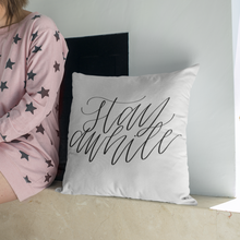 Load image into Gallery viewer, 'Stay Awhile' Accent Pillow