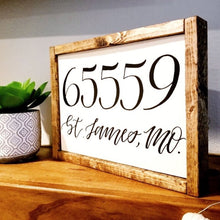 Load image into Gallery viewer, Customizable Zip Code Sign