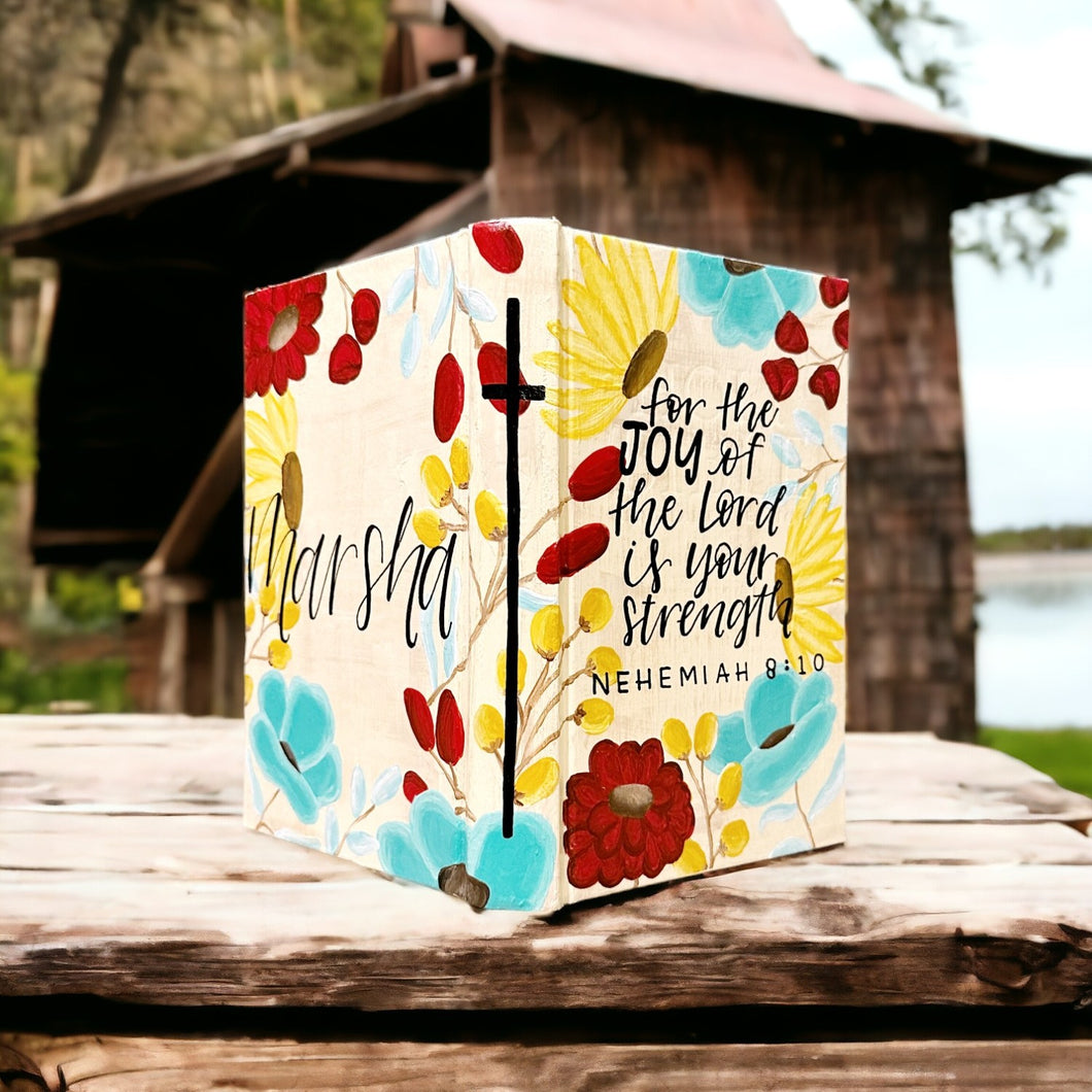 Custom Hand Painted Bible