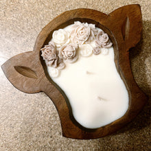 Load image into Gallery viewer, Cow Head Dough Bowl Candle
