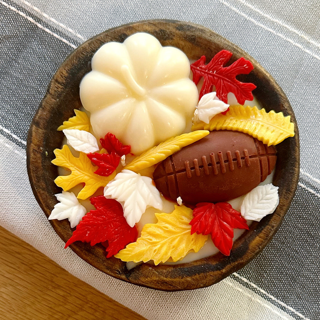 Chiefs Fall Dough Bowl Candle