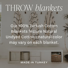 Load image into Gallery viewer, Henley Turkish Blanket - Four Stripe by Sweet Water Decor
