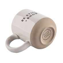 Load image into Gallery viewer, Be Still and Know 14oz. Stoneware Coffee Mug by Sweet Water Decor
