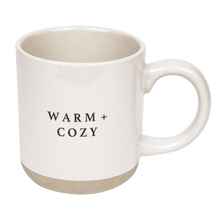 Load image into Gallery viewer, Warm and Cozy 14oz. Stoneware Coffee Mug by Sweet Water Decor

