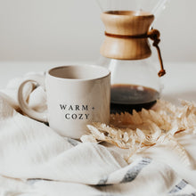 Load image into Gallery viewer, Warm and Cozy 14oz. Stoneware Coffee Mug by Sweet Water Decor
