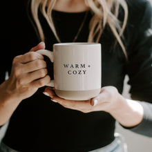 Load image into Gallery viewer, Warm and Cozy 14oz. Stoneware Coffee Mug by Sweet Water Decor

