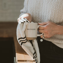 Load image into Gallery viewer, Blessed 14oz. Stoneware Coffee Mug by Sweet Water Decor
