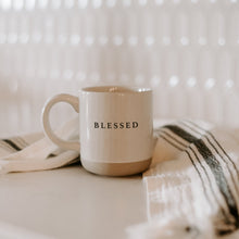 Load image into Gallery viewer, Blessed 14oz. Stoneware Coffee Mug by Sweet Water Decor
