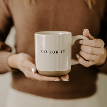 Load image into Gallery viewer, Go For It 14oz. Stoneware Coffee Mug by Sweet Water Decor
