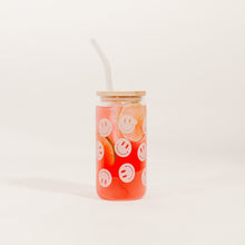 Load image into Gallery viewer, Smiley Can Glass - 17 oz by Sweet Water Decor
