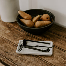 Load image into Gallery viewer, White Stoneware Tray by Sweet Water Decor
