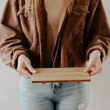 Load image into Gallery viewer, Natural Rectangular Wood Tray by Sweet Water Decor
