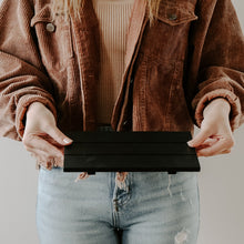 Load image into Gallery viewer, Black Rectangular Wood Tray by Sweet Water Decor
