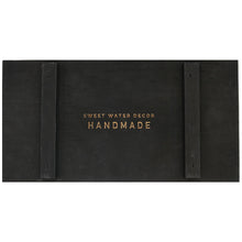 Load image into Gallery viewer, Black Rectangular Wood Tray by Sweet Water Decor
