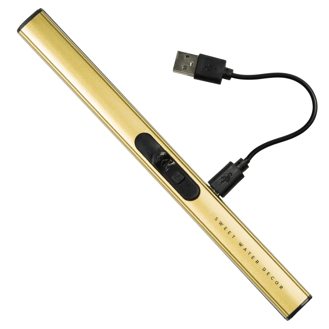 Gold Electric Lighter by Sweet Water Decor