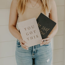 Load image into Gallery viewer, Be Still and Know Fabric Journal by Sweet Water Decor
